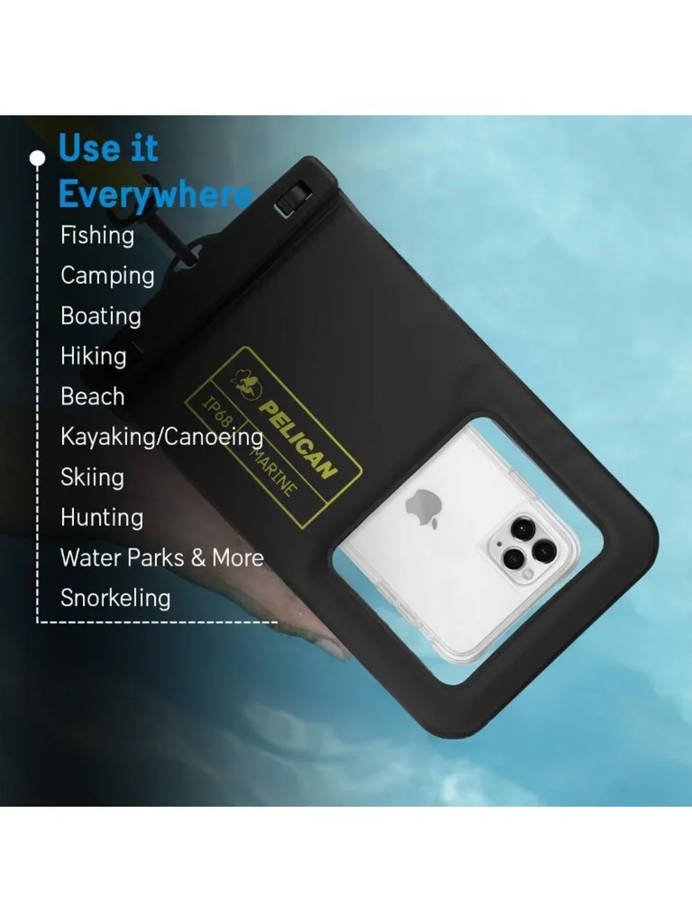 Waterproof Phone Pouch 4 Pack - XL Marine Case for Beach, Pool, and Outdoor Use